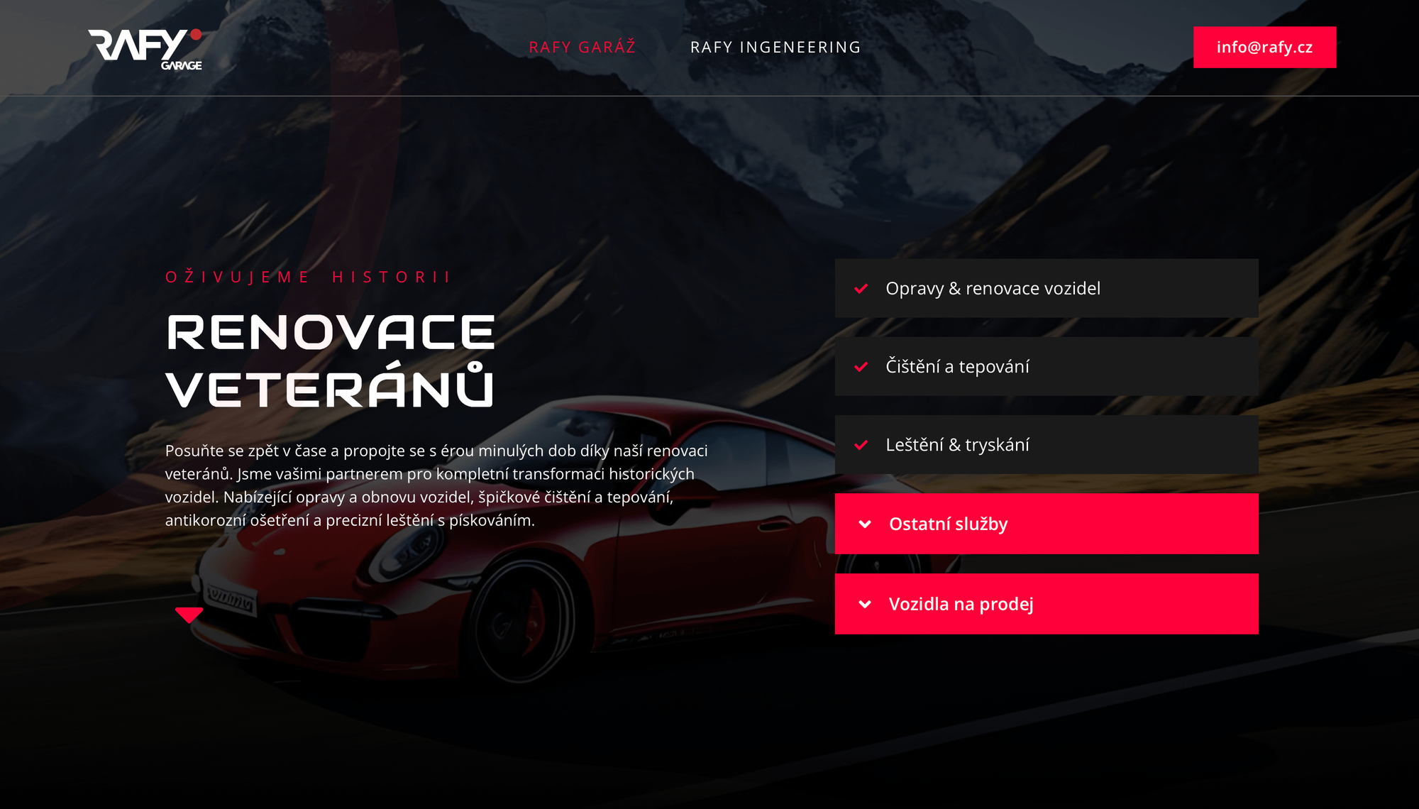 Web Rafy.cz