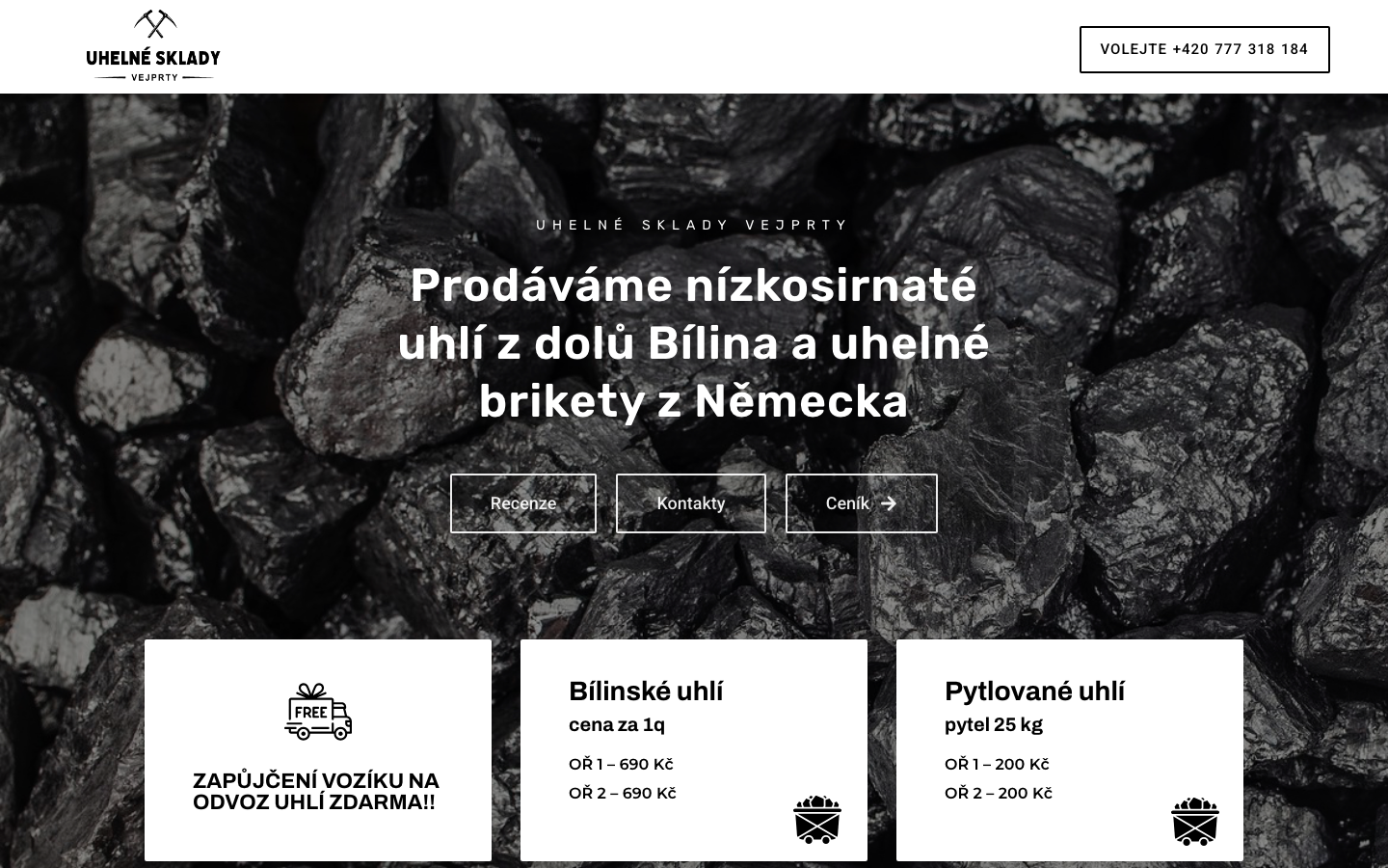 Web Uhlí Vejprty